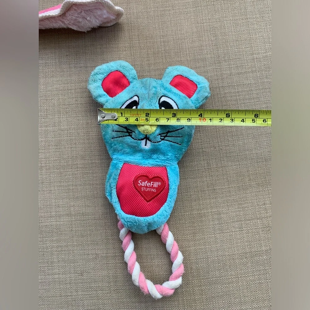 Robe & Squeaky pig dog toy bundle